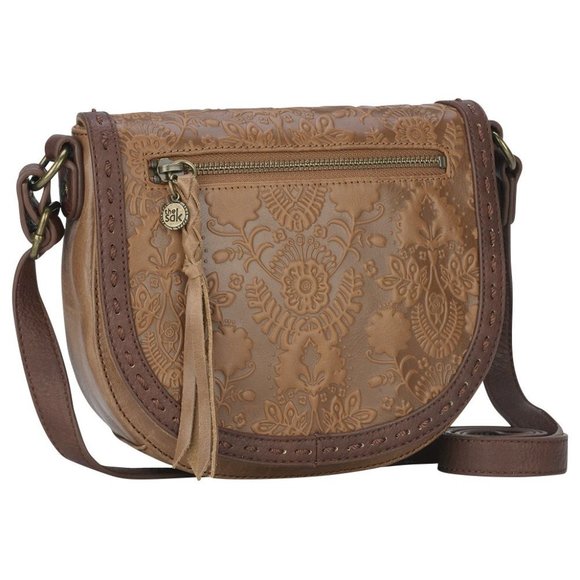 The Sak Handbags - The Sak Ventura Small Leather Crossbody Embossed